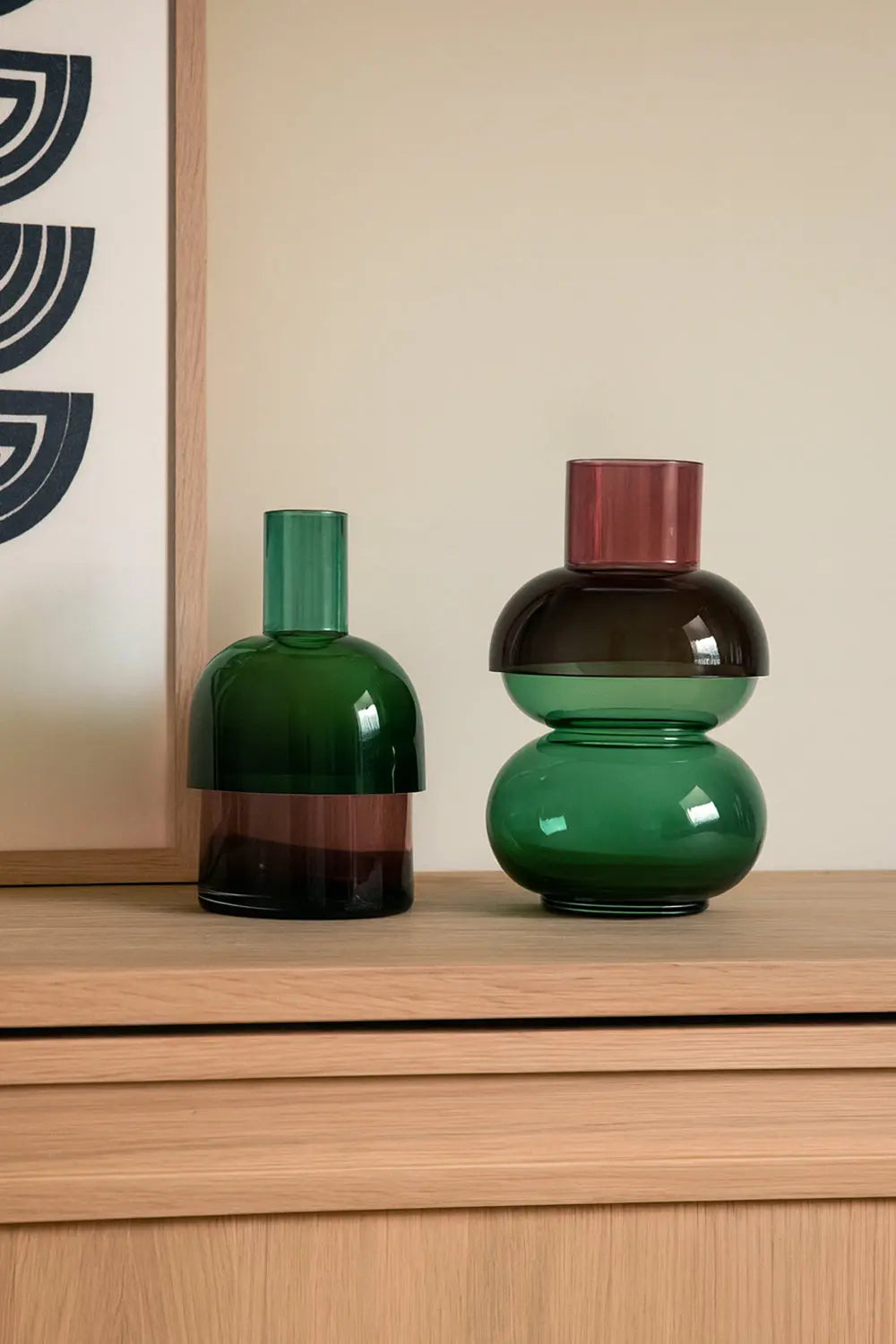 Fusion Bubble Green Vase Set Cloudnola