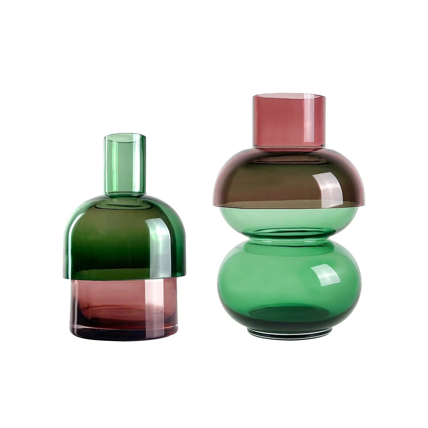 Fusion Bubble Green Vase Set Cloudnola