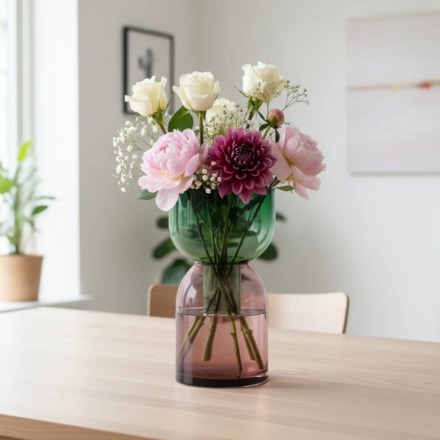 Fusion Bubble Green Vase Set Cloudnola