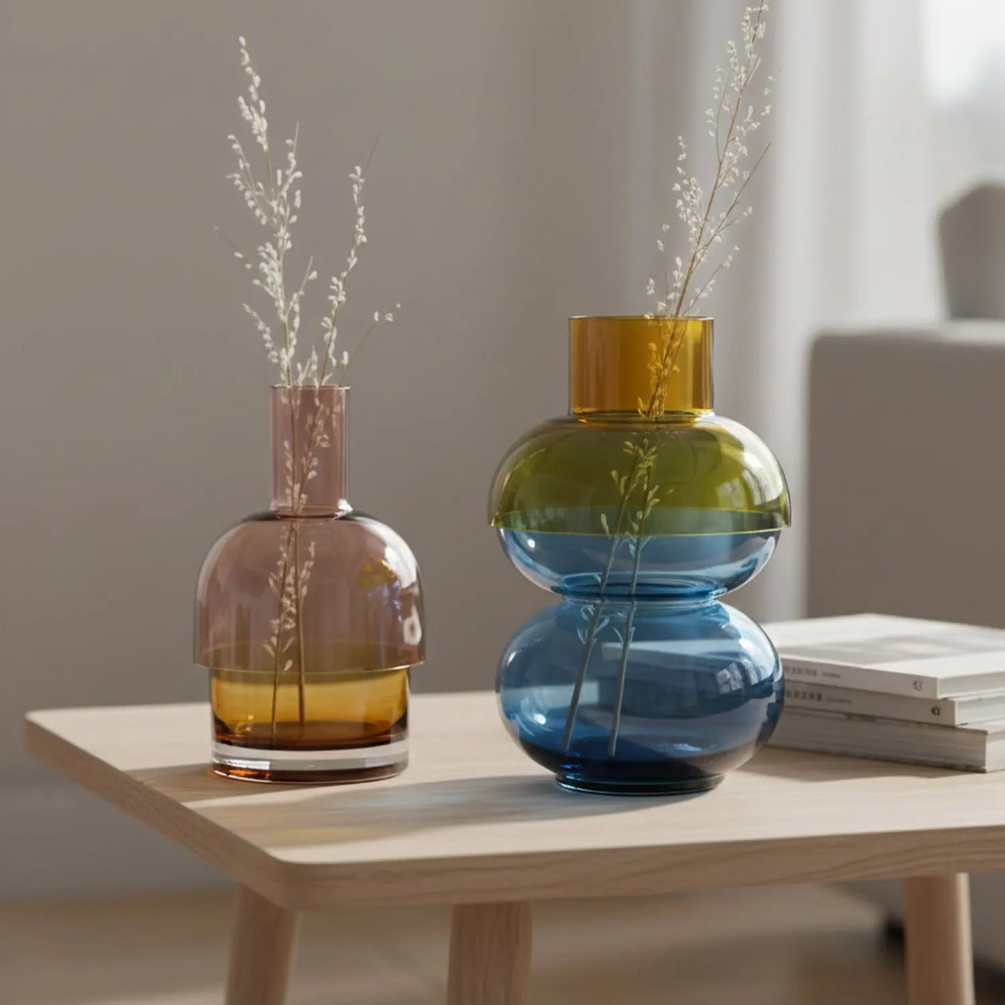 Fusion Bubble Yellow Vase Set Cloudnola