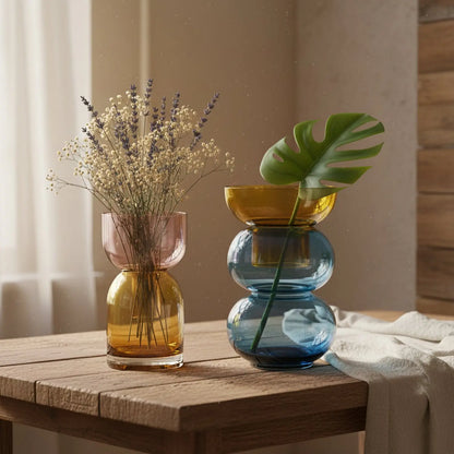 Fusion Bubble Yellow Vase Set Cloudnola