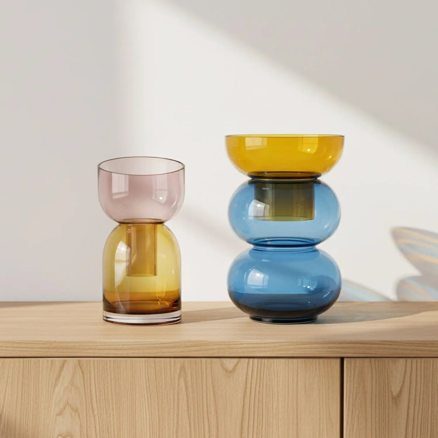 Fusion Bubble Yellow Vase Set Cloudnola