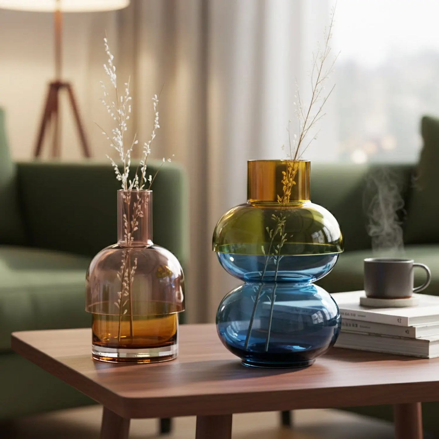 Fusion Bubble Yellow Vase Set Cloudnola