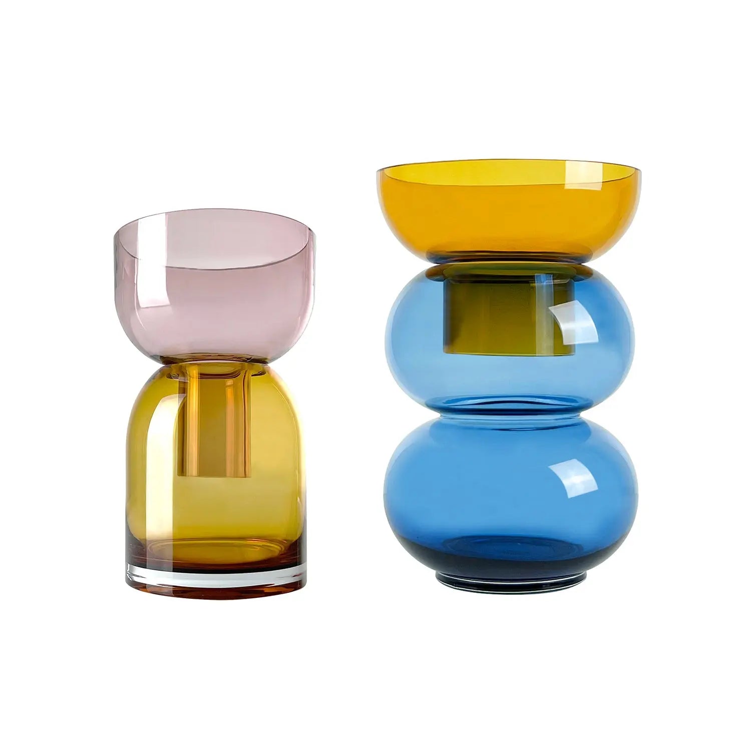 Fusion Bubble Yellow Vase Set Cloudnola