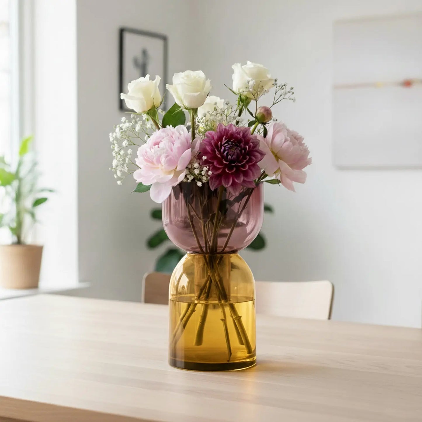 Fusion Bubble Yellow Vase Set Cloudnola