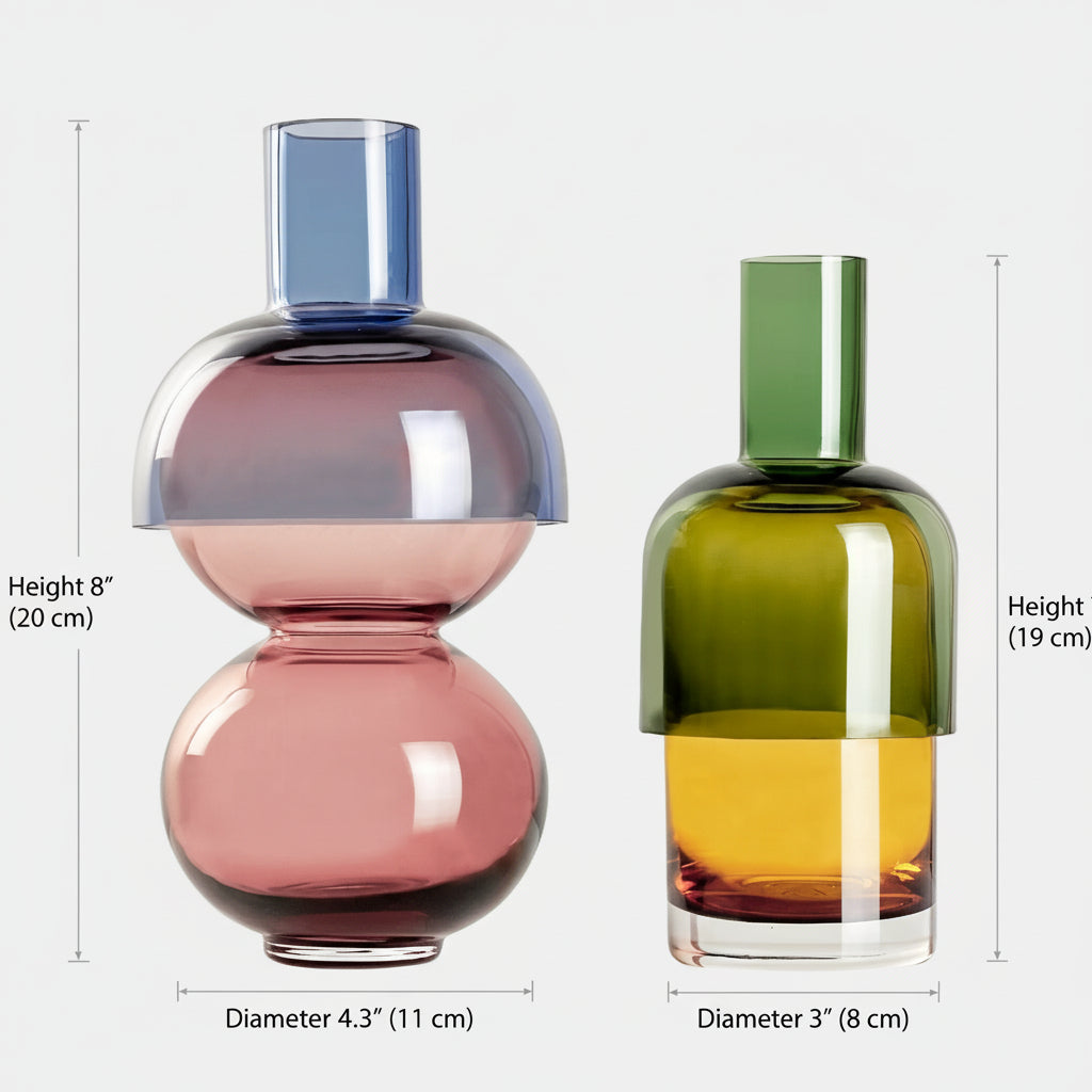 Cherry Reversible Glass Vase Set – Small | Cloudnola