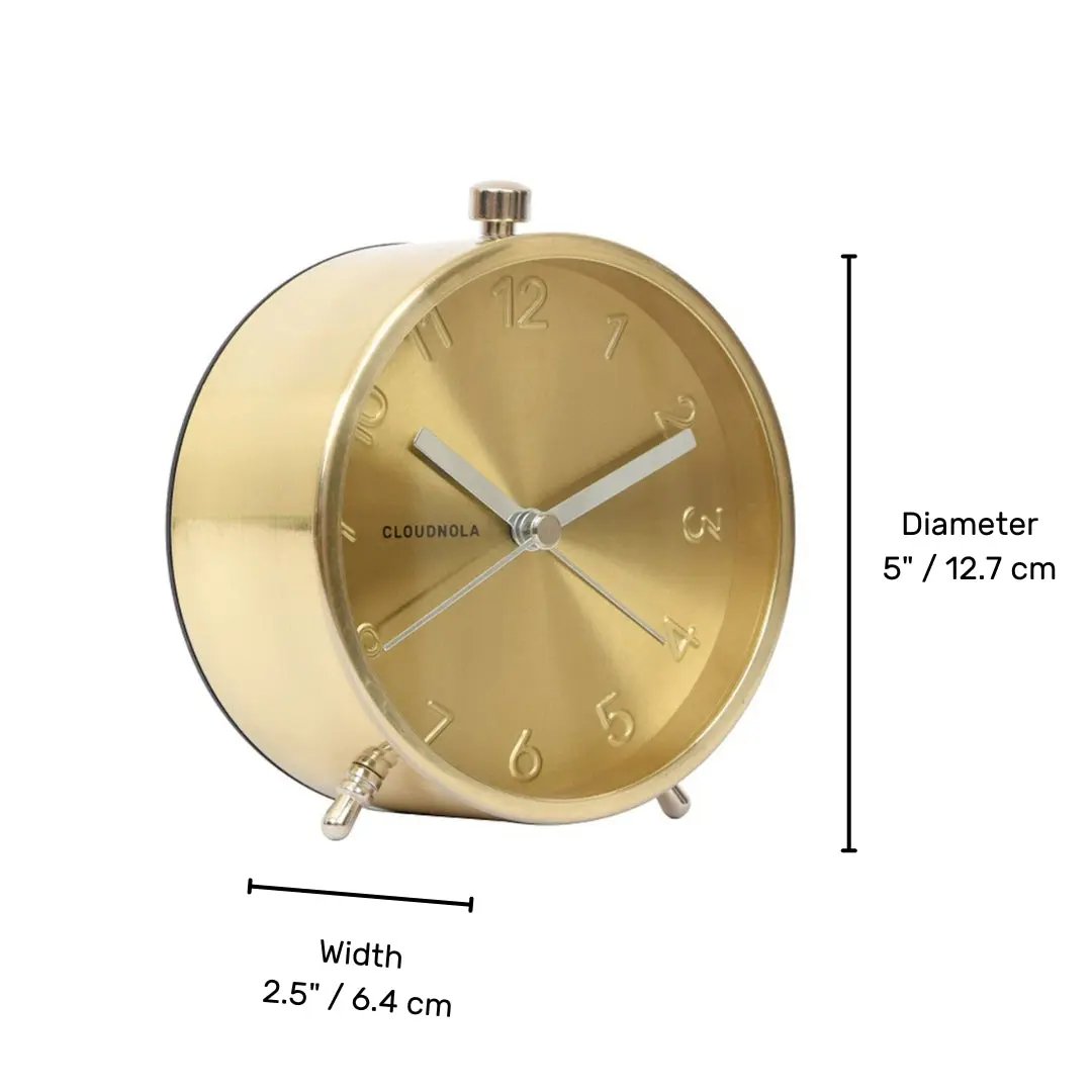 Gold Alarm Clock Cloudnola