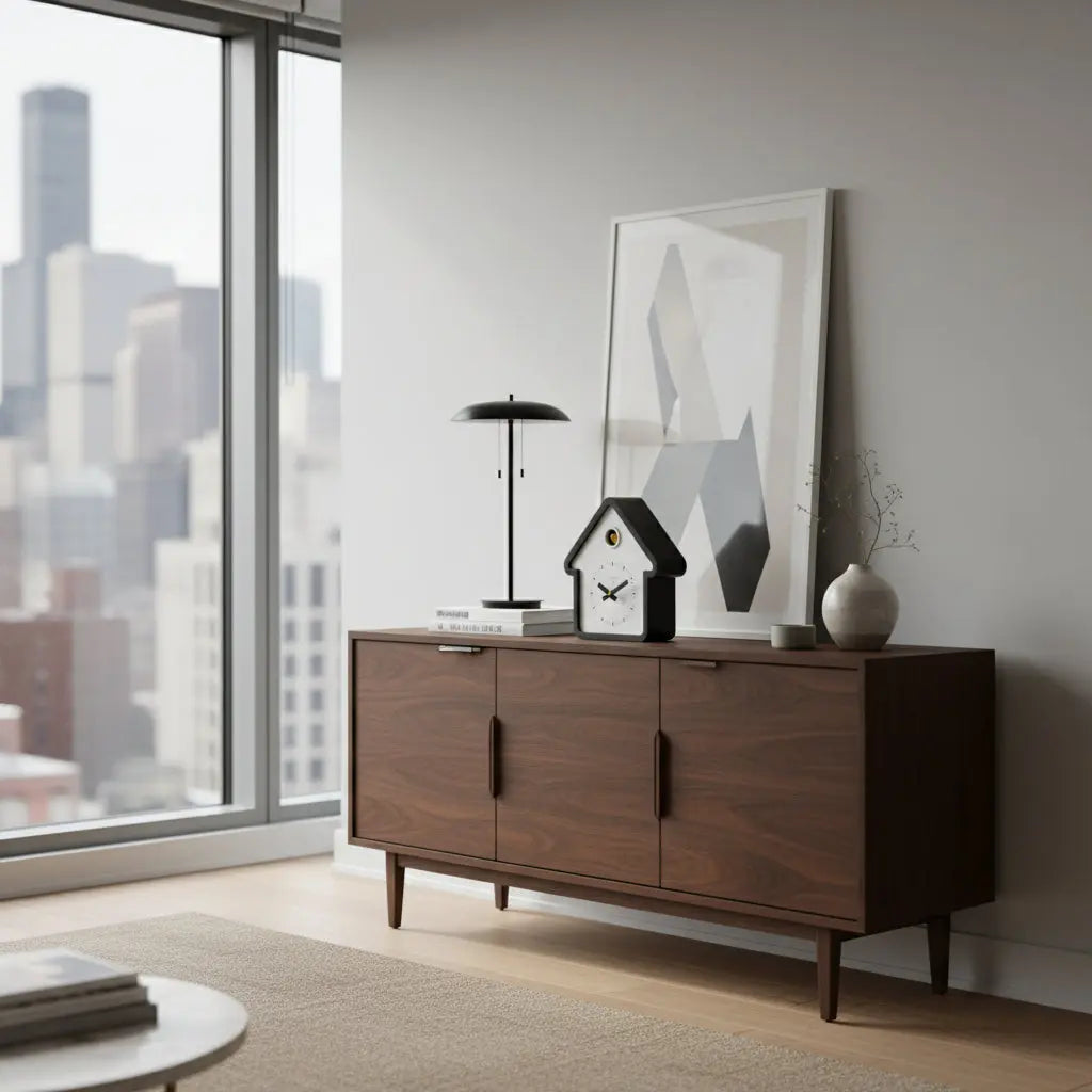 House White Cuckoo Clock Cloudnola