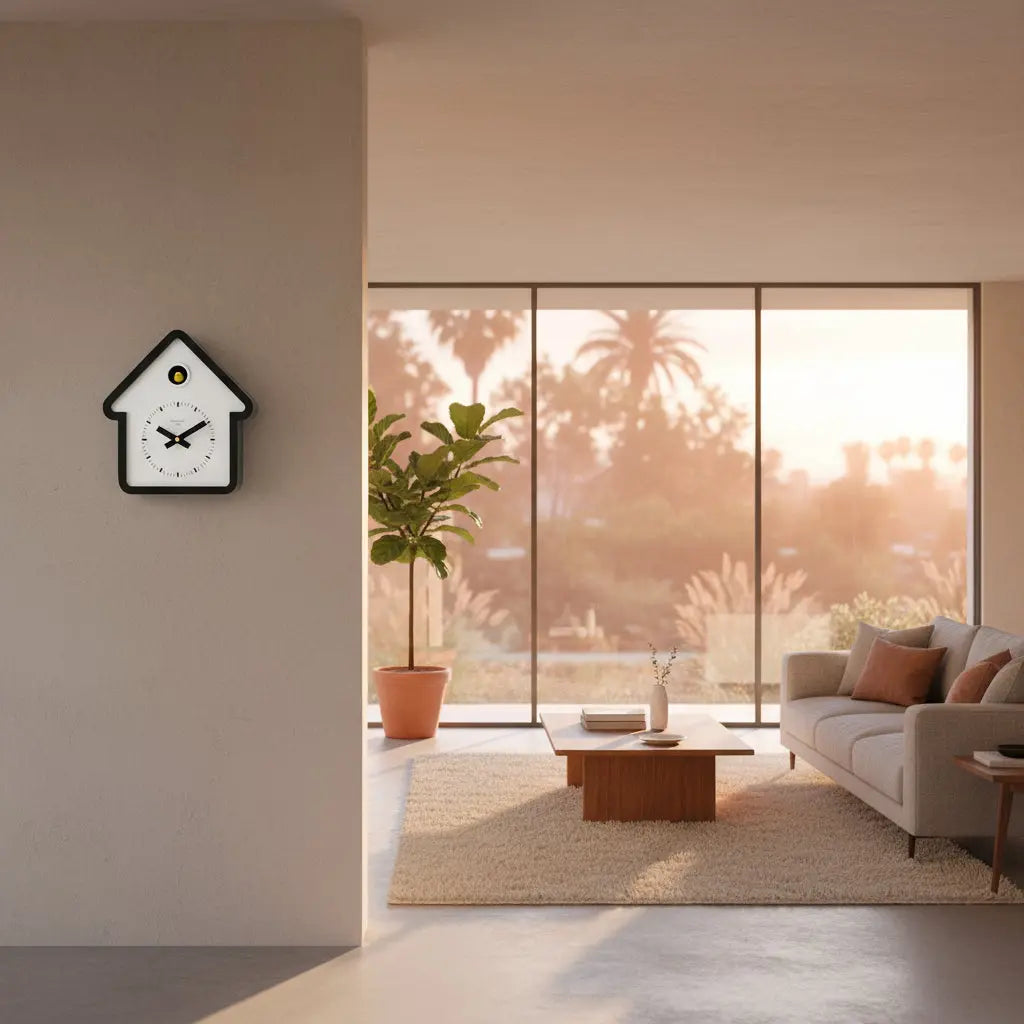 House White Cuckoo Clock Cloudnola