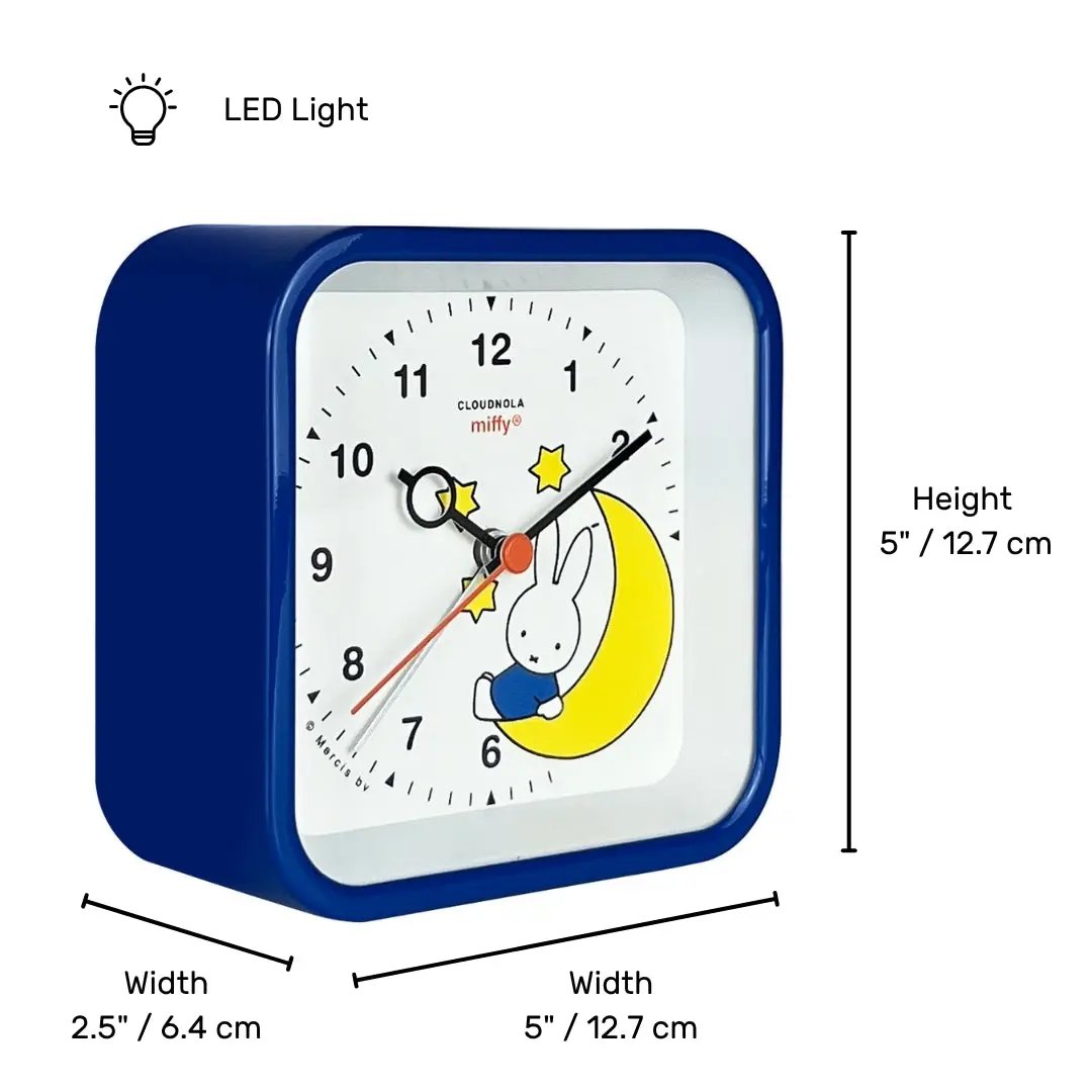 Miffy Blue Alarm Clock Cloudnola