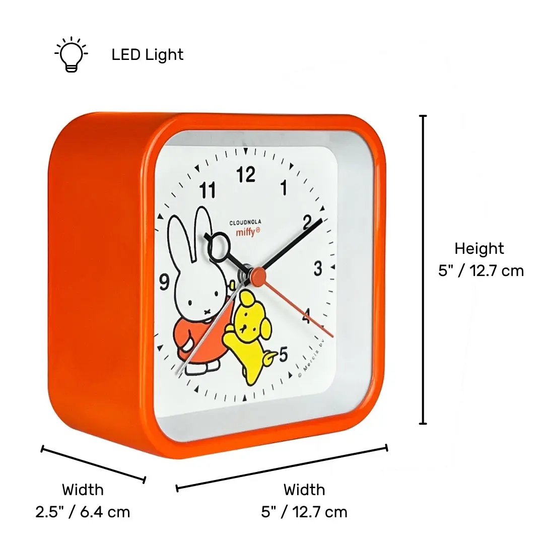 Miffy Orange Alarm Clock Cloudnola
