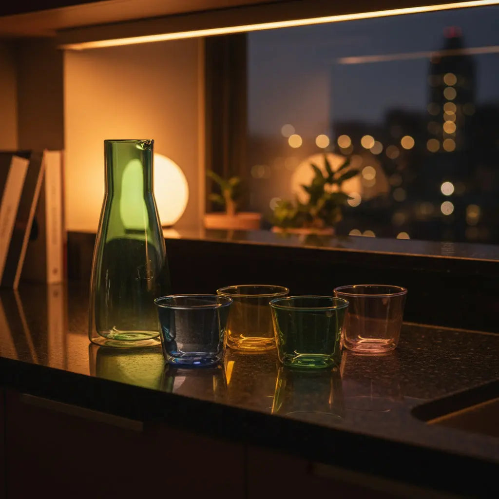 MoMA Rocks Carafe with Cups Cloudnola