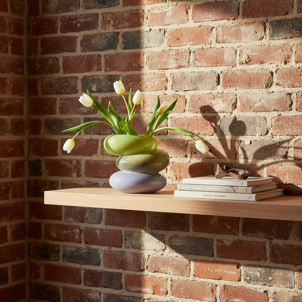 Swirl Lime Glass Vase