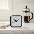 Railway Black Alarm Clock
