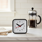 Railway Black Alarm Clock