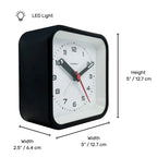 Railway Black Alarm Clock Cloudnola