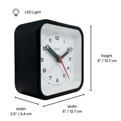Railway Black Alarm Clock Cloudnola