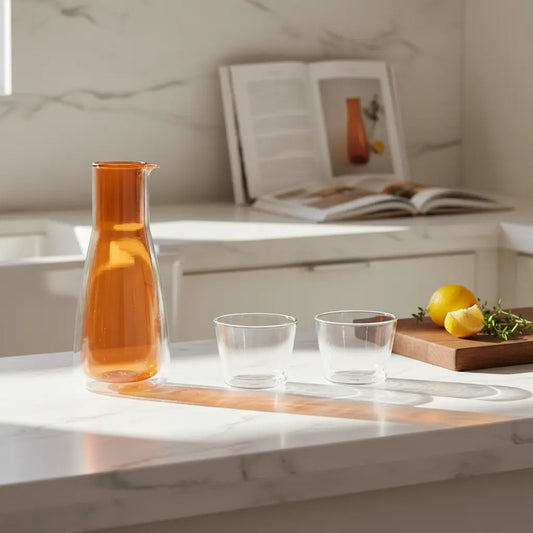Rocks Orange Carafe Cloudnola