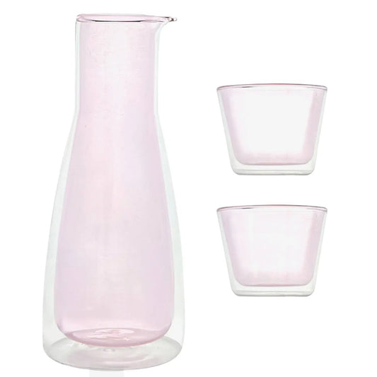 Rocks Pink  Carafe with Cups Cloudnola