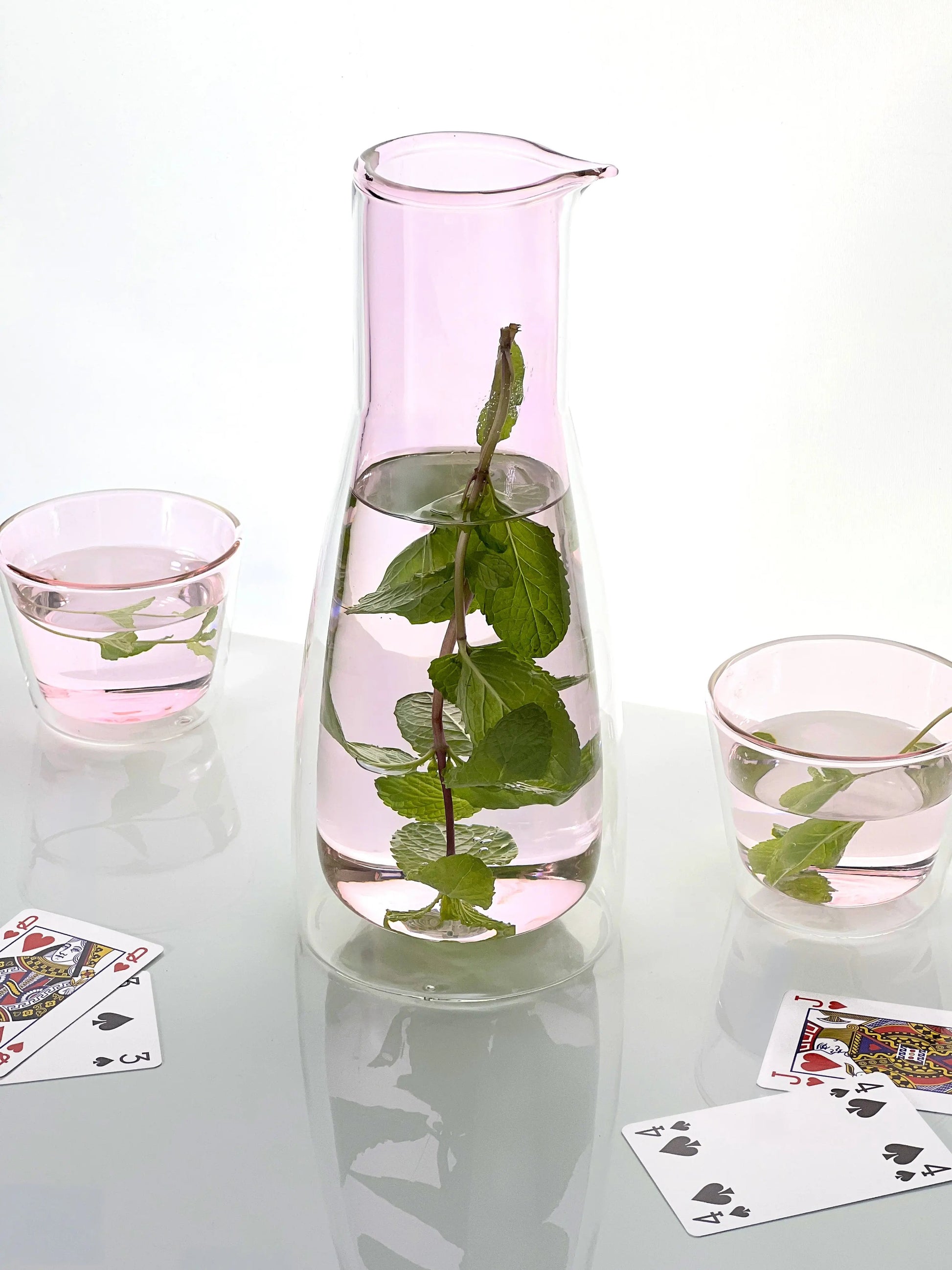 Rocks Pink  Carafe with Cups Cloudnola