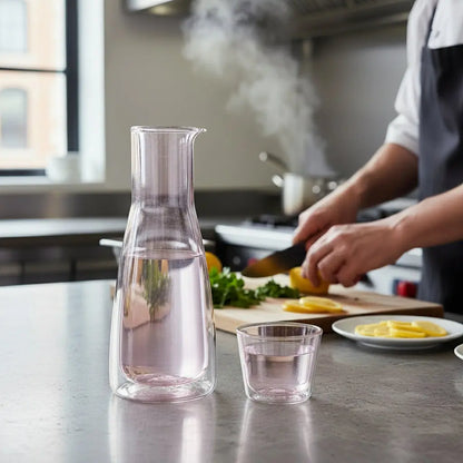 Rocks Pink  Carafe with Cups Cloudnola