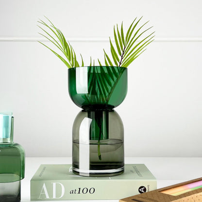 Flip Med Green & Gray - Vase -  Vases - Cloudnola 