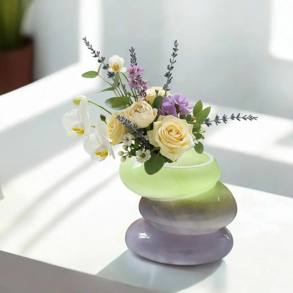 Swirl Lime Vase Cloudnola