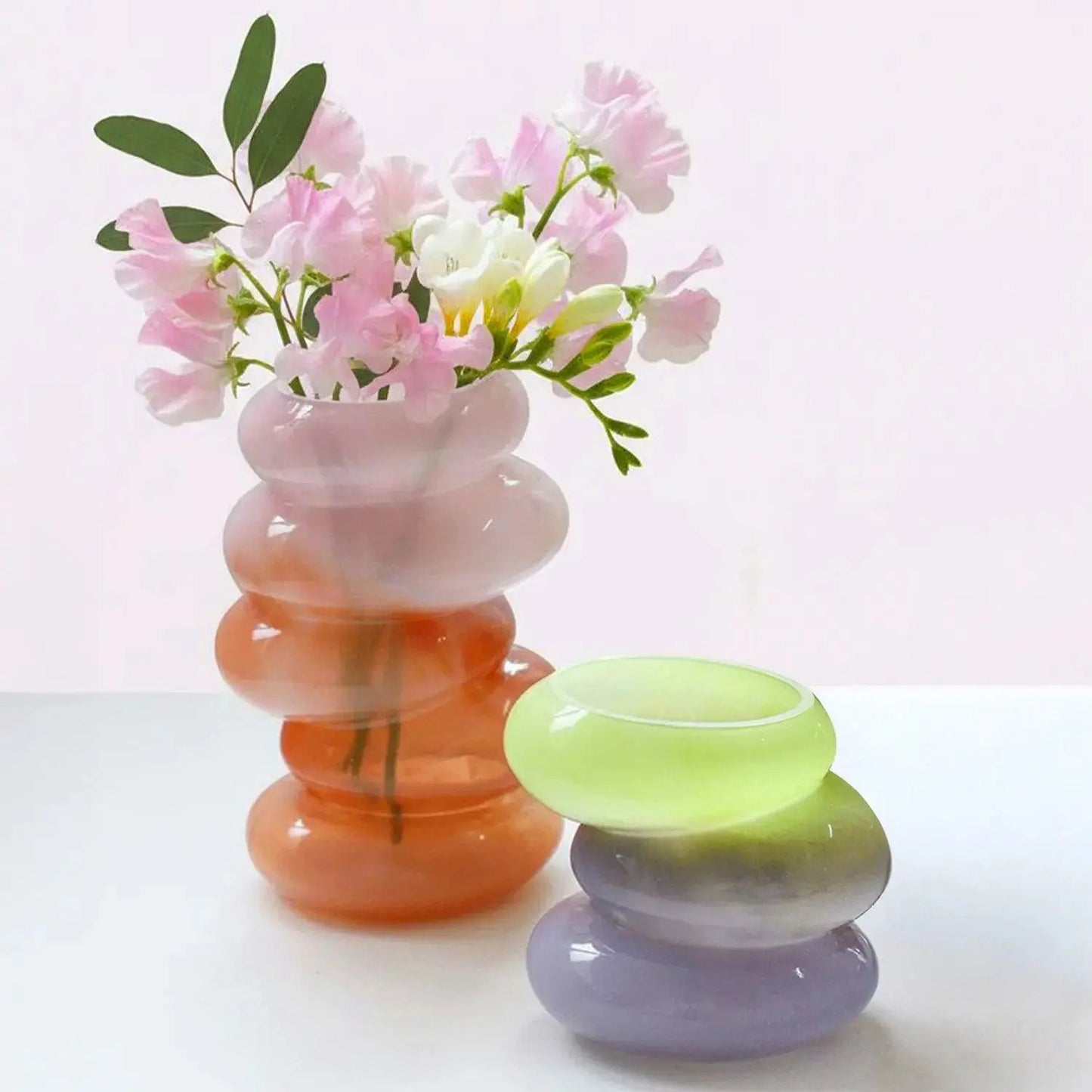 Swirl Lime Vase Cloudnola