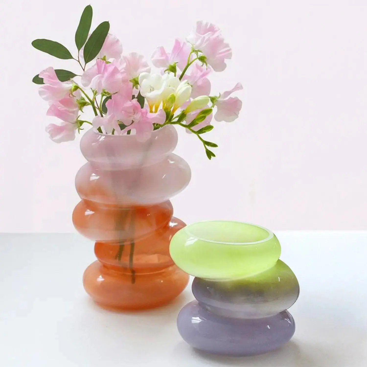 Swirl Lime Vase Cloudnola