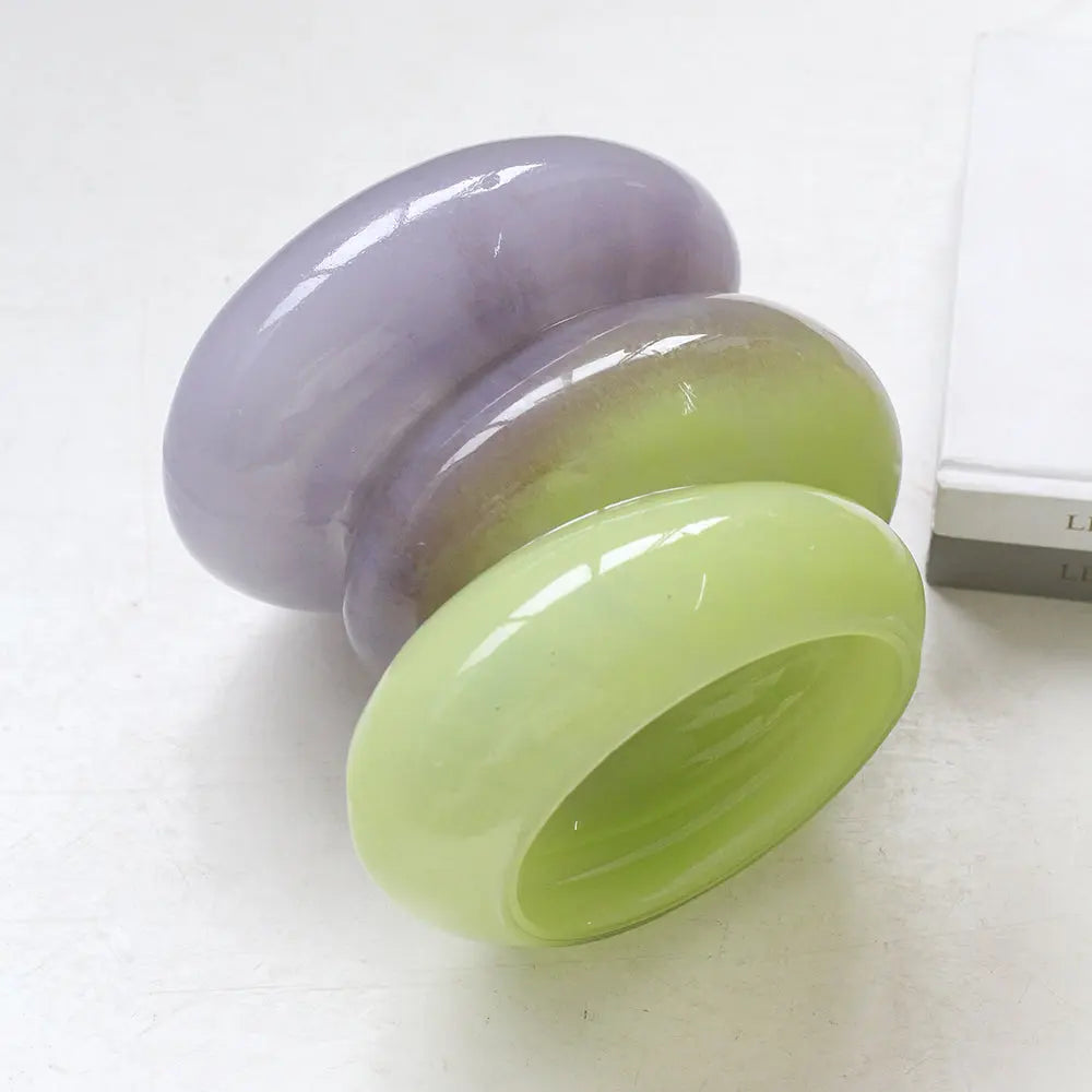 Swirl Vase Lime - Med - Vase Cloudnola