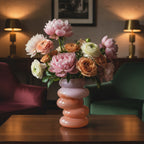 Swirl Vase Peach - Large - Vase Cloudnola