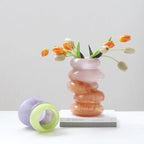Swirl Vase Peach - Large - Vase Cloudnola