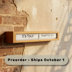 Texttime 2.0 Bamboo Modern Text Flip Clock