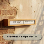 Texttime 2.0 Bamboo - Text Flip Clock