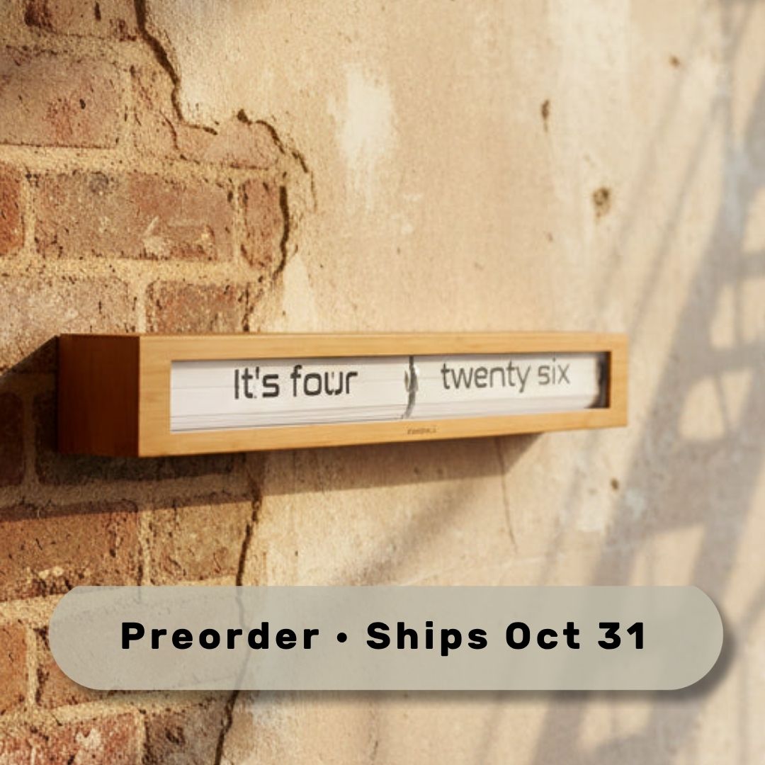 Texttime 2.0 Bamboo - Text Flip Clock