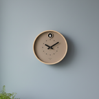 Dot Taupe Cuckoo Clock + Stand