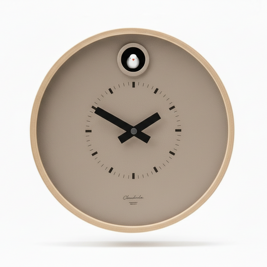 Preorder - Dot Taupe Cuckoo Clock