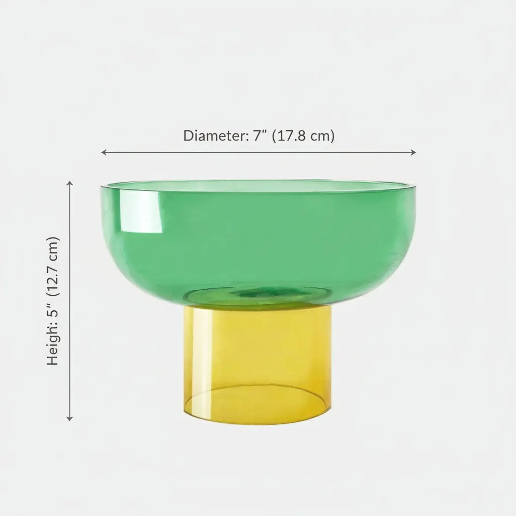 Tip Top Small Green & Yellow Bowl Cloudnola