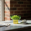 Tip Top Small Reversible Glass Bowl – Green & Yellow Small