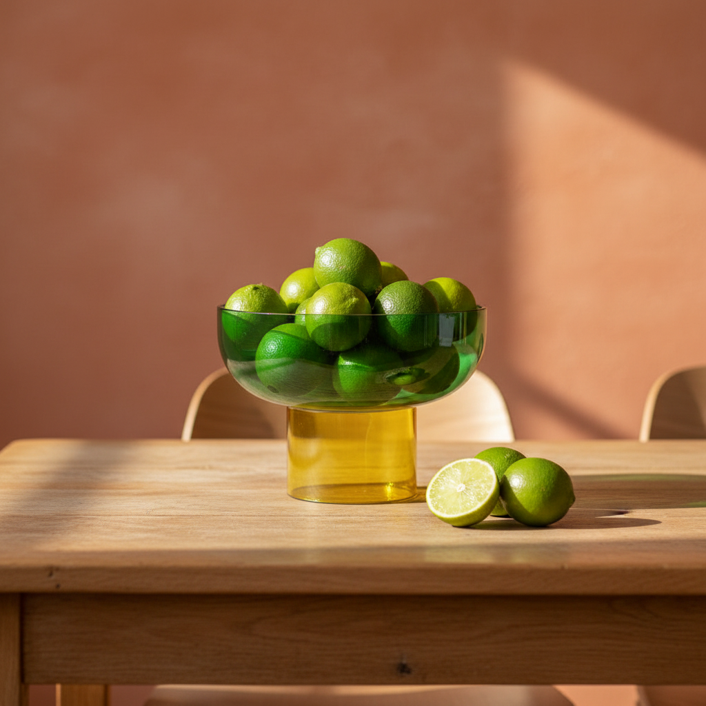 Tip Top Small Reversible Glass Bowl – Green & Yellow Small