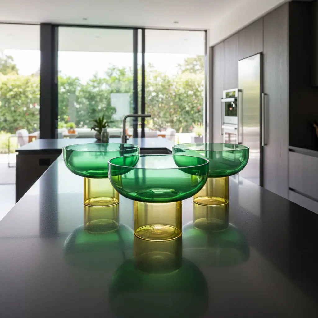 Tip Top Small Green & Yellow Bowl Cloudnola