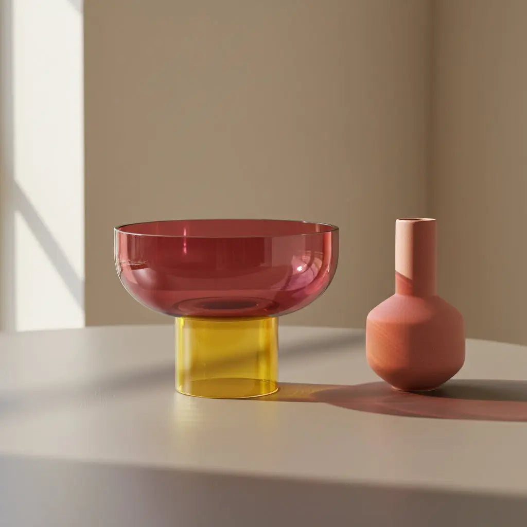 Tip Top Small Pink & Yellow Bowl Cloudnola