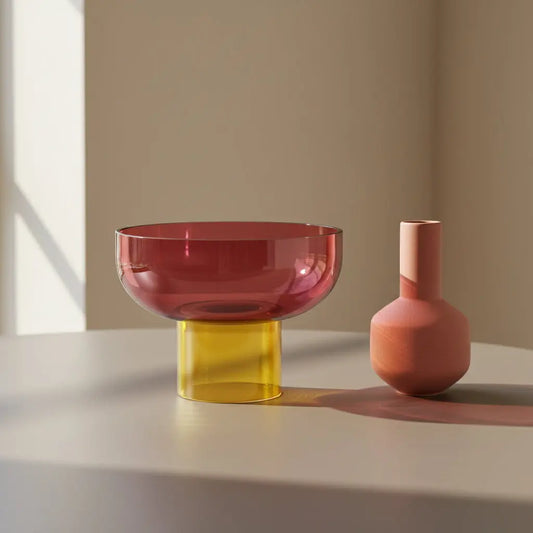 Tip Top Small Pink & Yellow Bowl Cloudnola