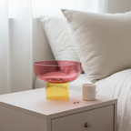 Reversible Glass Bowl – Pink & Yellow