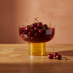 Reversible Glass Bowl – Pink & Yellow