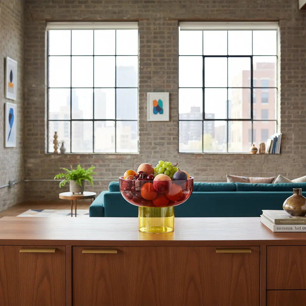 Tip Top Small Pink & Yellow Bowl Cloudnola