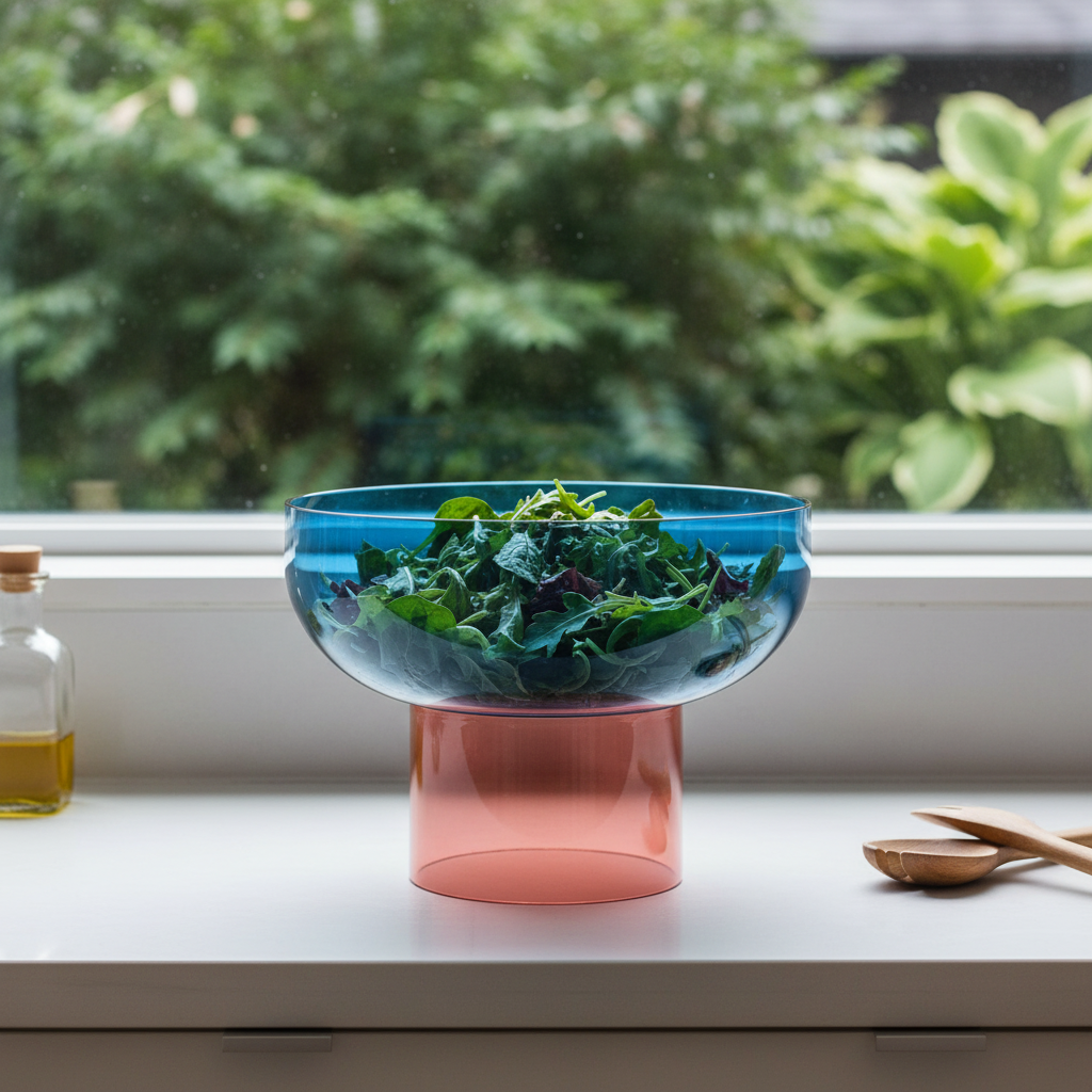 Tip Top XL Reversible Glass Bowl – Blue & Pink XL