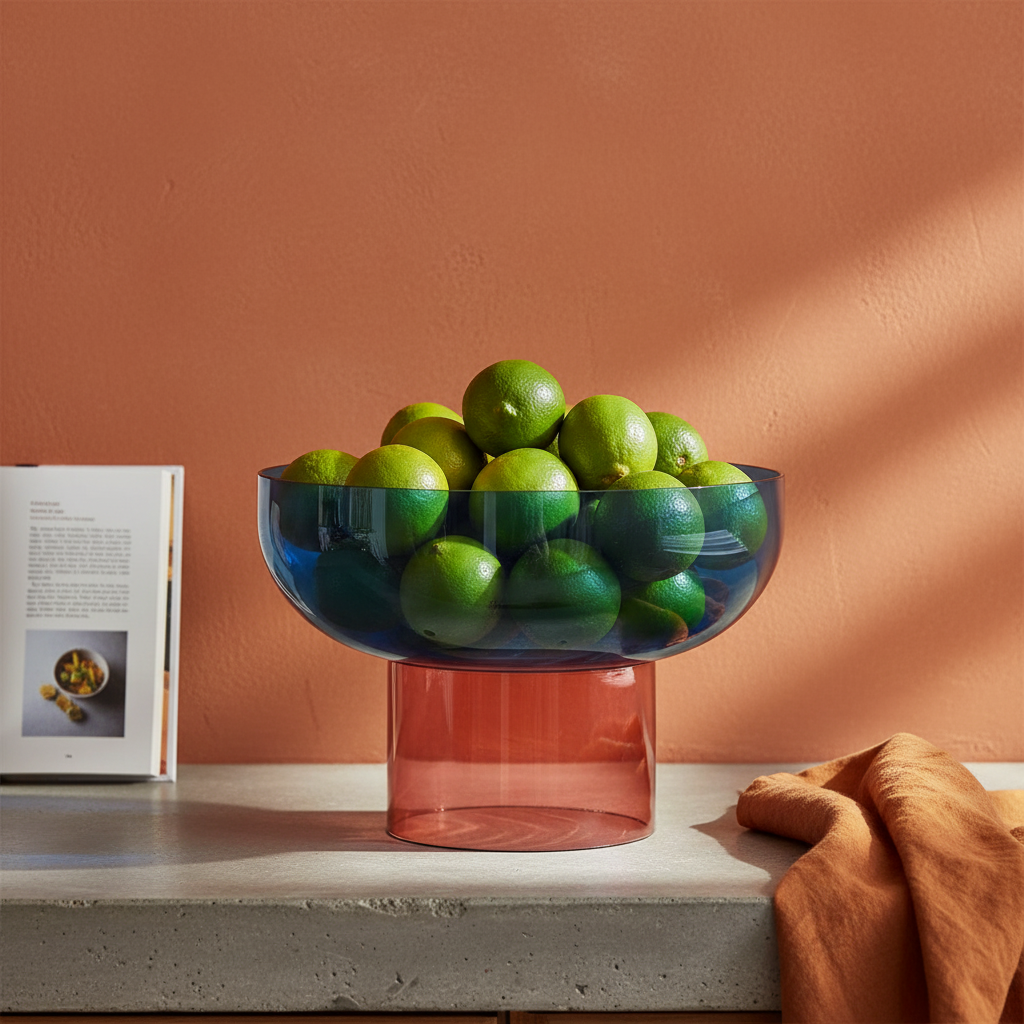 Tip Top XL Reversible Glass Bowl – Blue & Pink XL