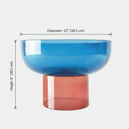 Tip Top XL Blue & Pink Bowl Cloudnola