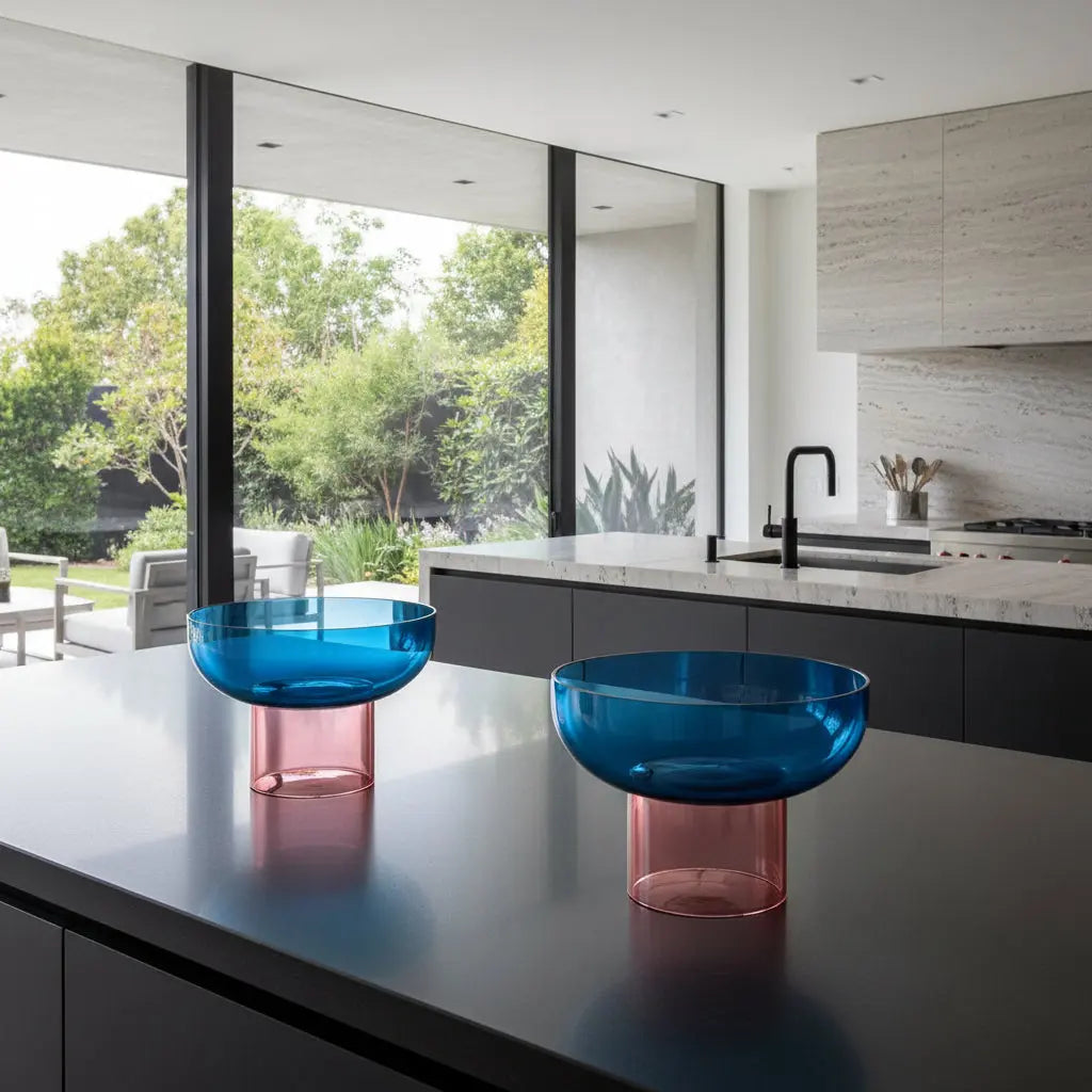 Tip Top XL Blue & Pink Bowl Cloudnola